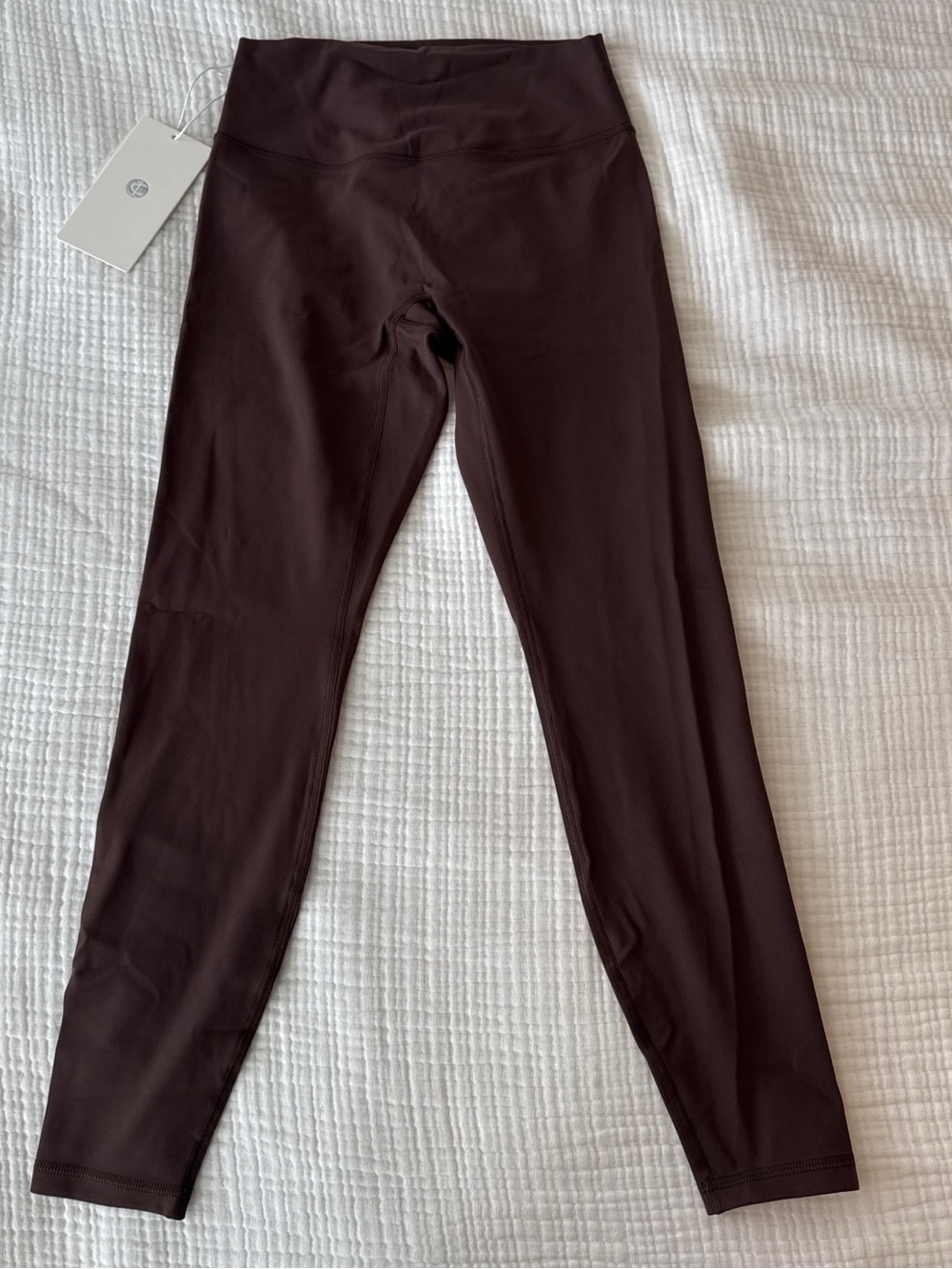 High-Waist Women's Leggings in Dark Brown